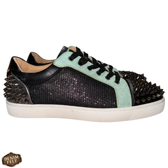 Christian Louboutin Seavaste 2 Orlato Spiked Low Top Sneaker Multi 39.5 NEW - Picture 6 of 16